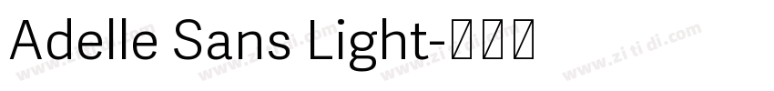 Adelle Sans Light字体转换